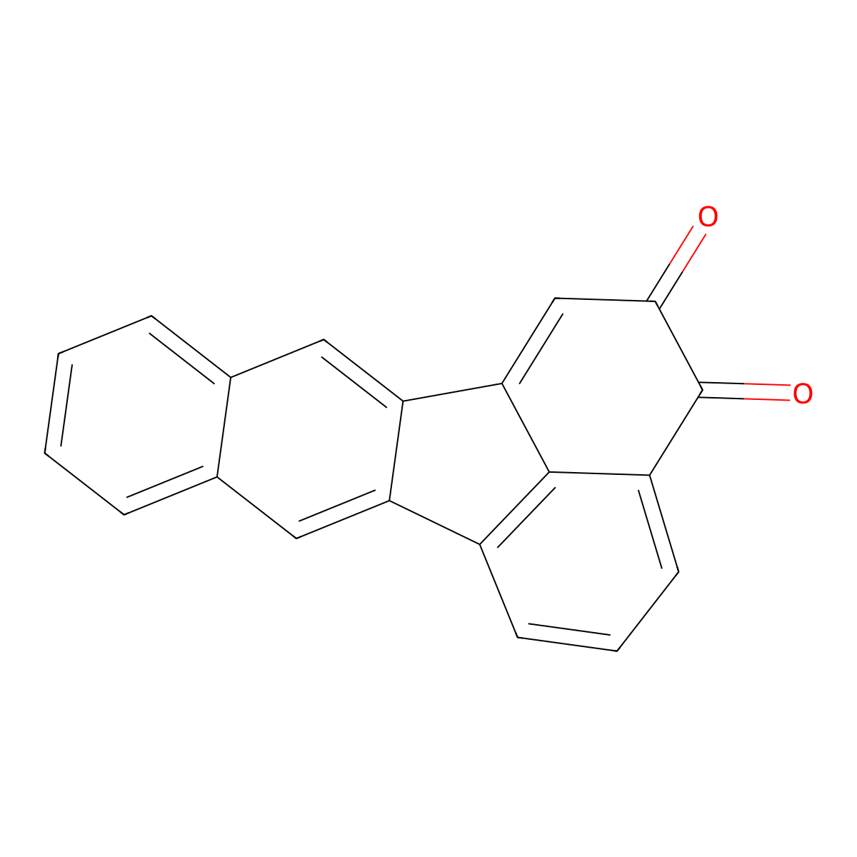 Benzo(k)fluoranthene-2,3-dione molecular structure, CAS 112575-91-4