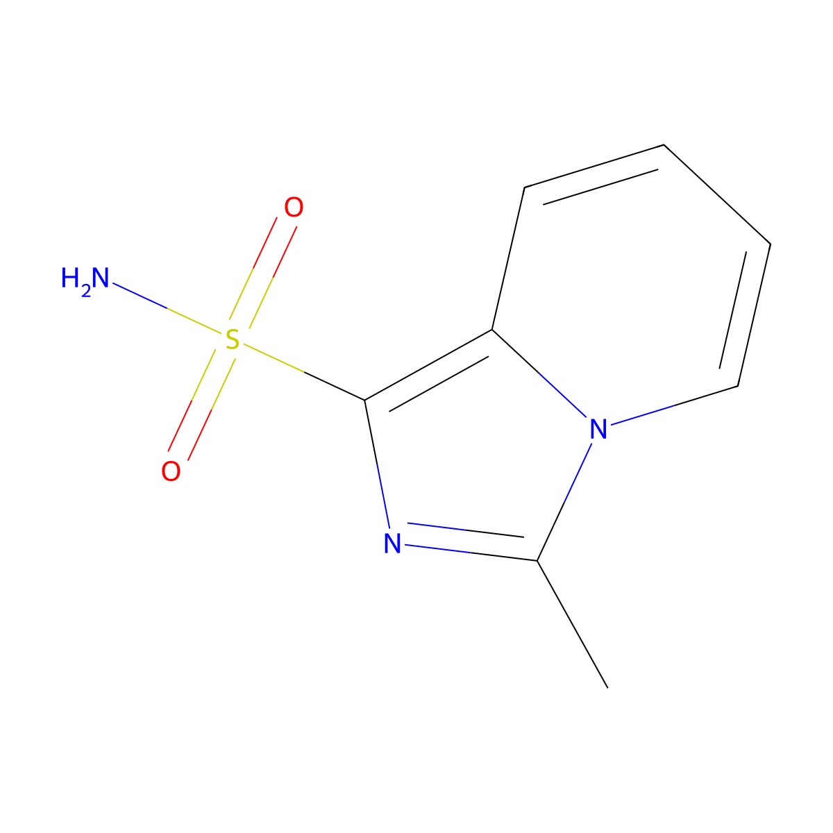3-Methylimidazo[1,5-a]pyridine-1-sulfonamide molecular structure, CAS 112582-50-0