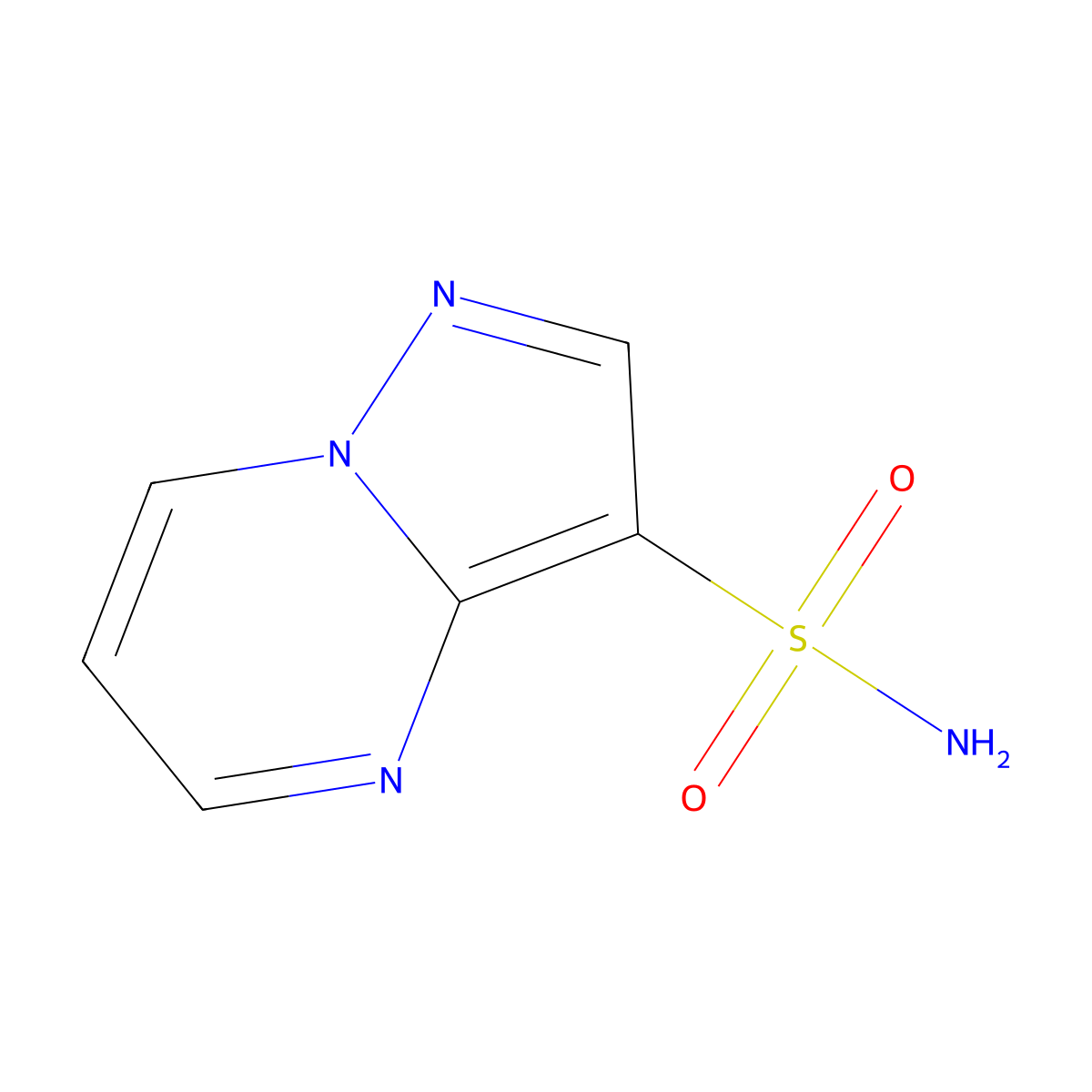 Pyrazolo[1,5-a]pyrimidine-3-sulfonamide molecular structure, CAS 112582-68-0