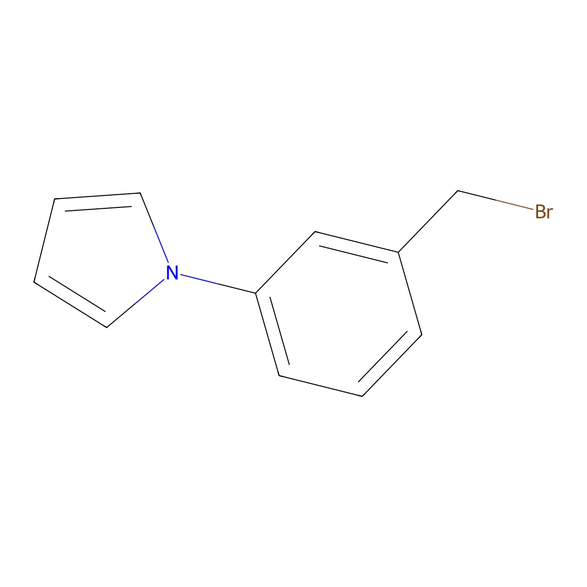1-[3-(Bromomethyl)phenyl]-1H-pyrrole molecular structure, CAS 112596-36-8