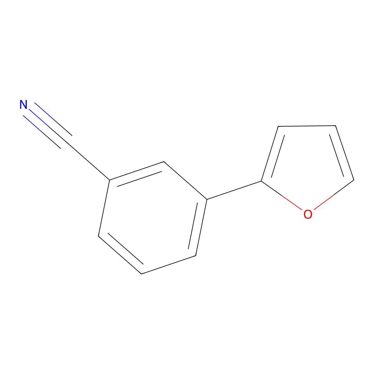 3-(2-Furyl)benzonitrile molecular structure, CAS 112598-77-3