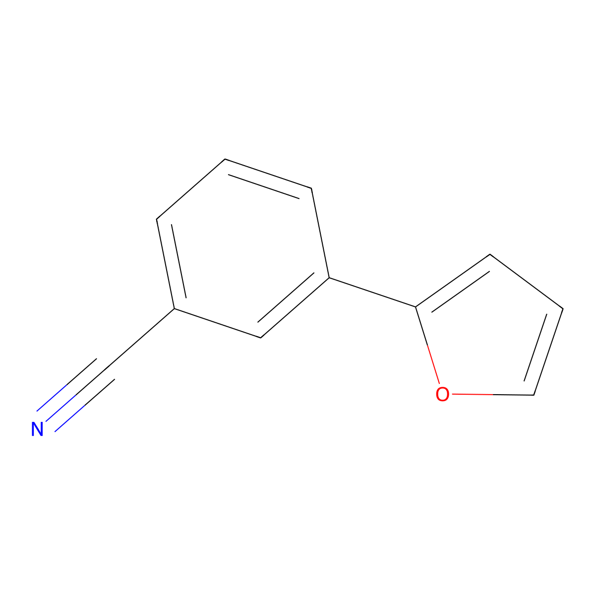 3-(2-Furyl)benzonitrile molecular structure, CAS 112598-77-3