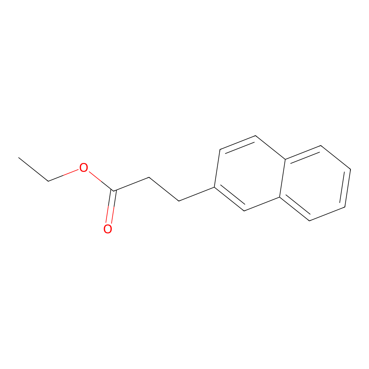 Ethyl 3-(naphthalen-2-yl)propanoate molecular structure, CAS 112598-96-6