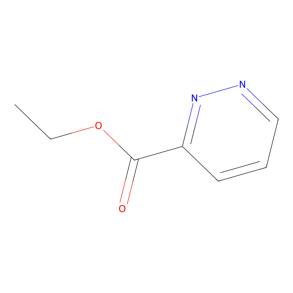 Ethyl pyridazine-3-carboxylate molecular structure, CAS 1126-10-9