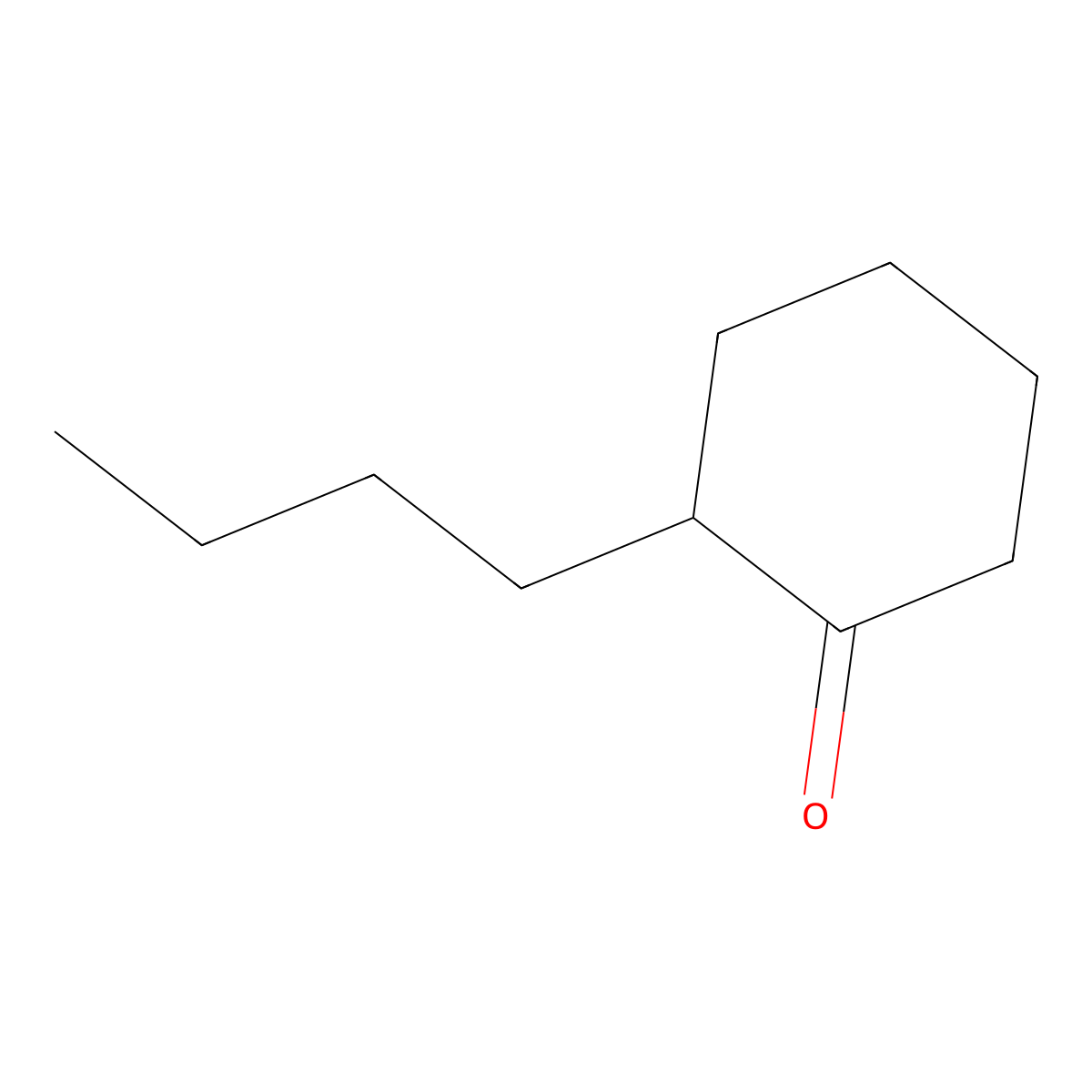 2-Butylcyclohexanone molecular structure, CAS 1126-18-7