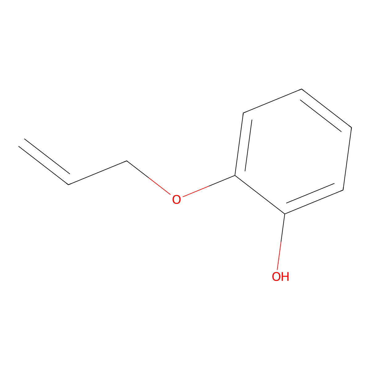 Phenol, 2-(2-propenyloxy)- molecular structure, CAS 1126-20-1