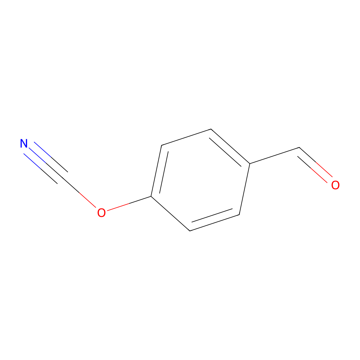 4-Formylphenyl cyanate molecular structure, CAS 1126-84-7