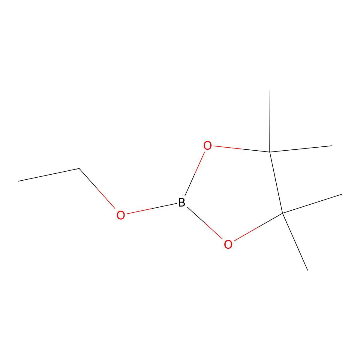 2-Ethoxy-4,4,5,5-tetramethyl-1,3,2-dioxaborolane molecular structure, CAS 1126-93-8