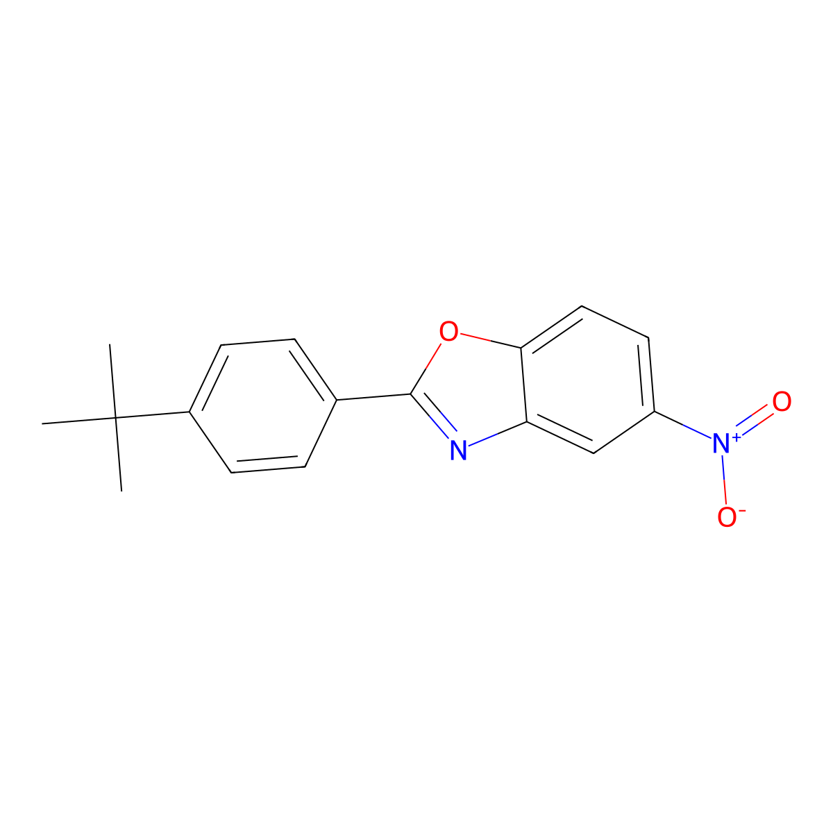 2-(4-Tert-butylphenyl)-5-nitro-1,3-benzoxazole molecular structure, CAS 112606-70-9