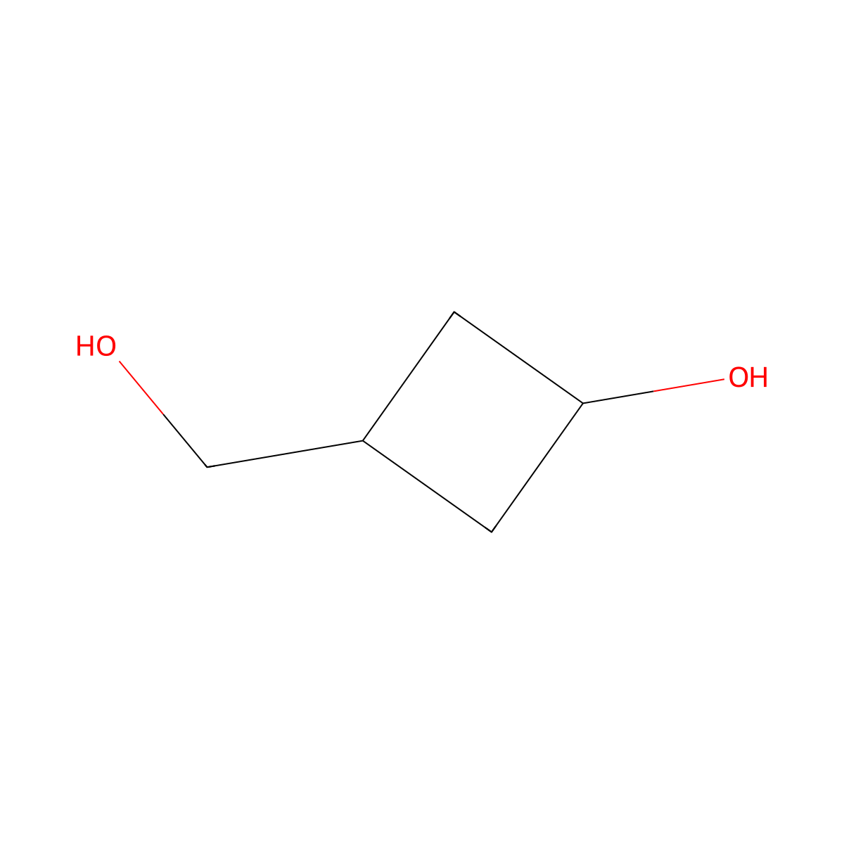 3-(Hydroxymethyl)cyclobutan-1-ol molecular structure, CAS 112623-19-5