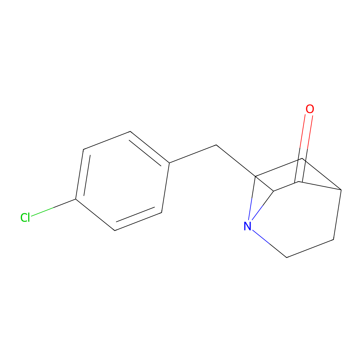 2-(4-Chlorobenzyl)-3-quinuclidinone molecular structure, CAS 112628-51-0