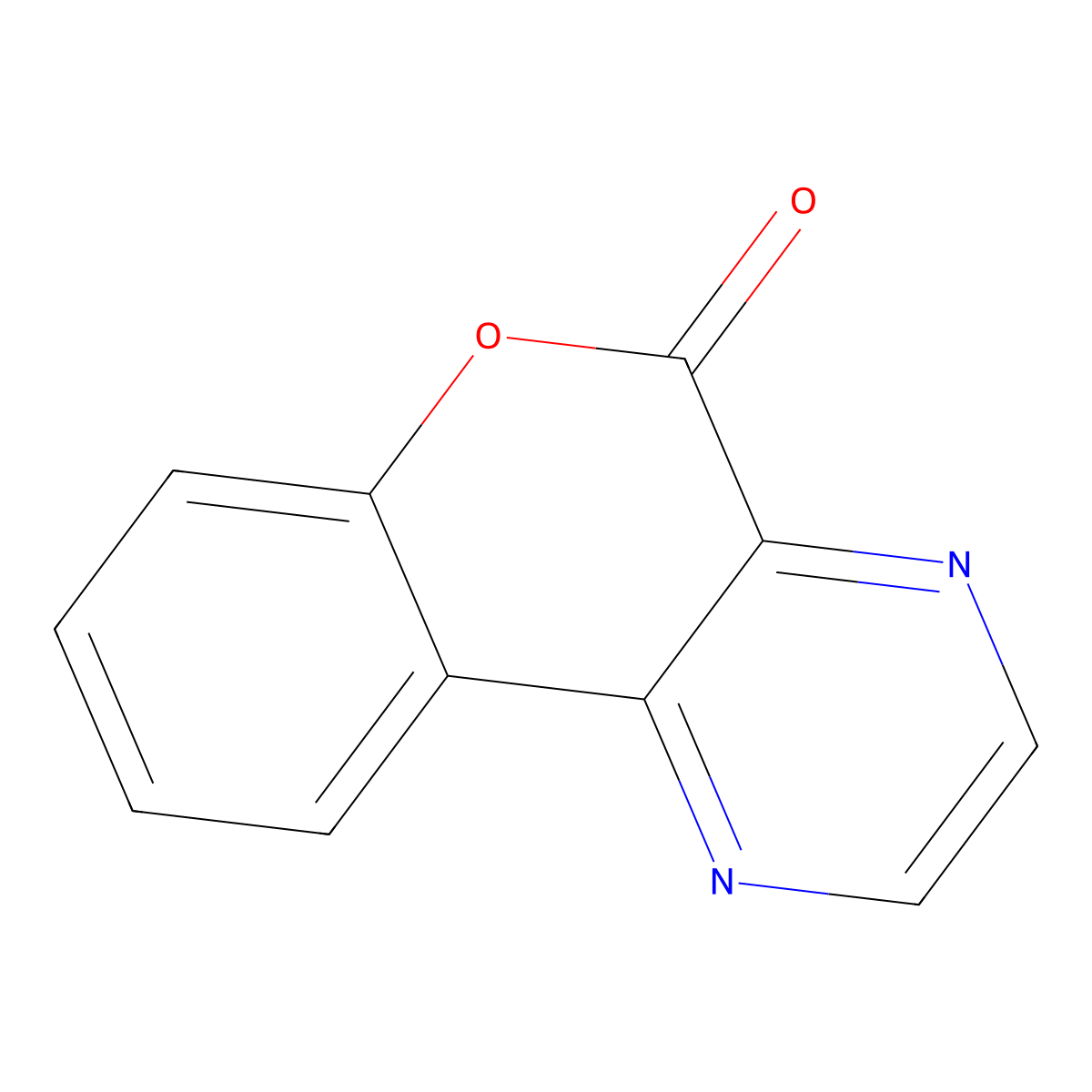 5H-[1]Benzopyrano[3,4-b]pyrazin-5-one molecular structure, CAS 112630-29-2