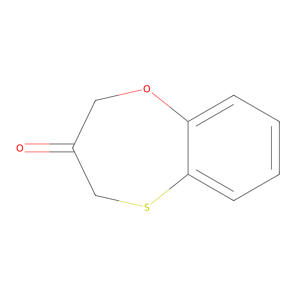 2H-Benzo[b][1,4]oxathiepin-3(4H)-one molecular structure, CAS 112632-24-3