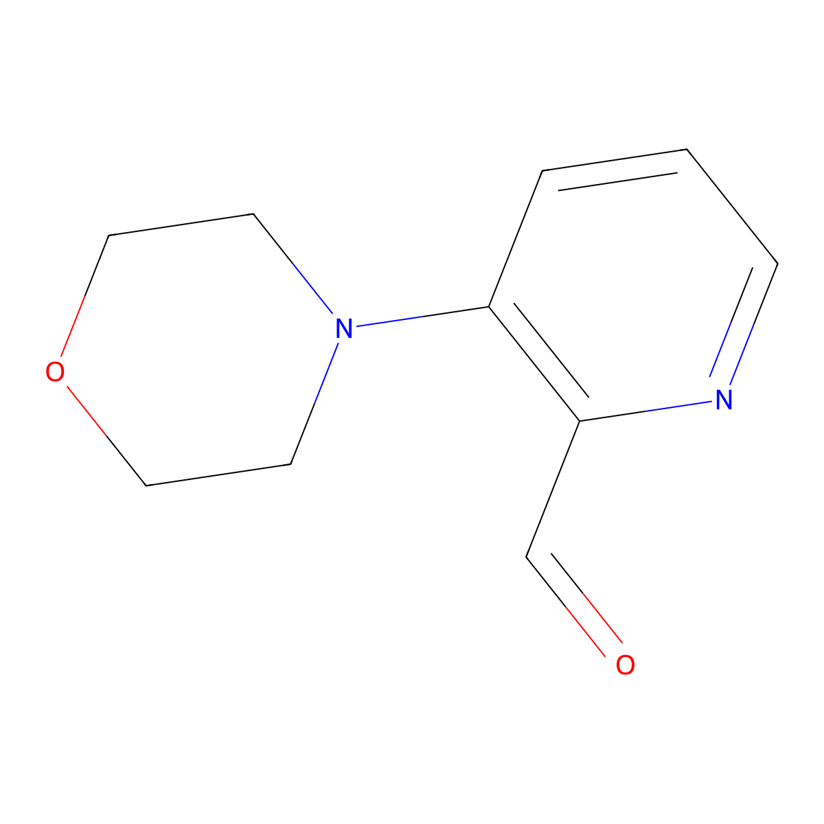 3-Morpholinopicolinaldehyde molecular structure, CAS 1126370-00-0