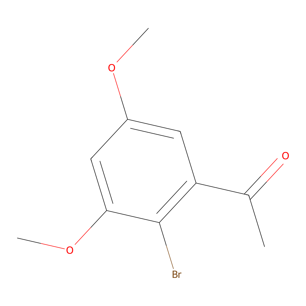 1-(2-Bromo-3,5-dimethoxyphenyl)ethanone molecular structure, CAS 112639-02-8