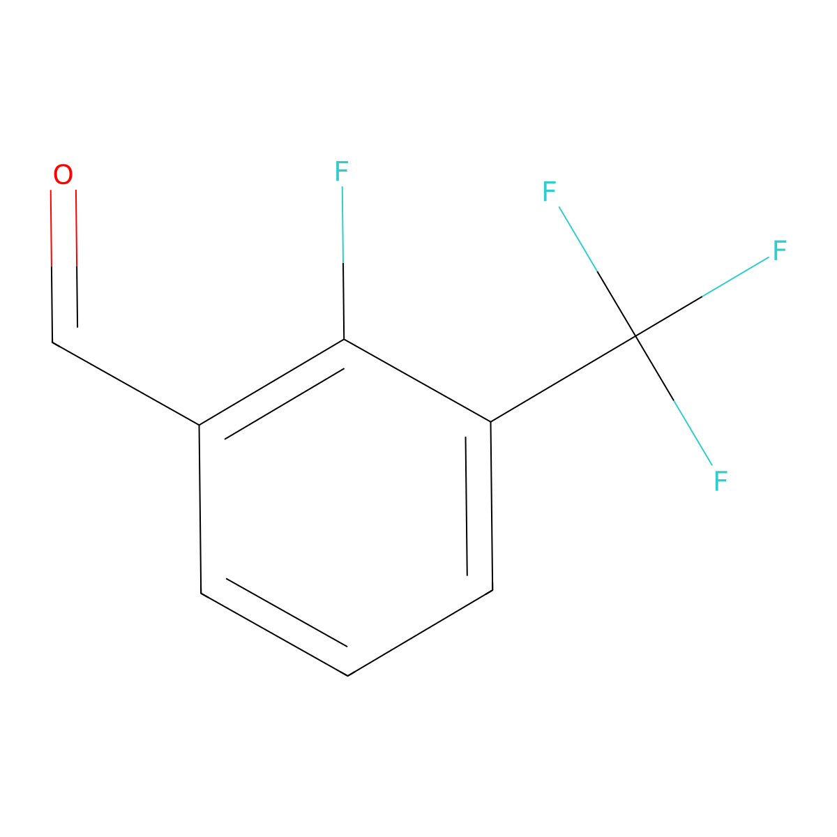 2-Fluoro-3-(trifluoromethyl)benzaldehyde molecular structure, CAS 112641-20-0