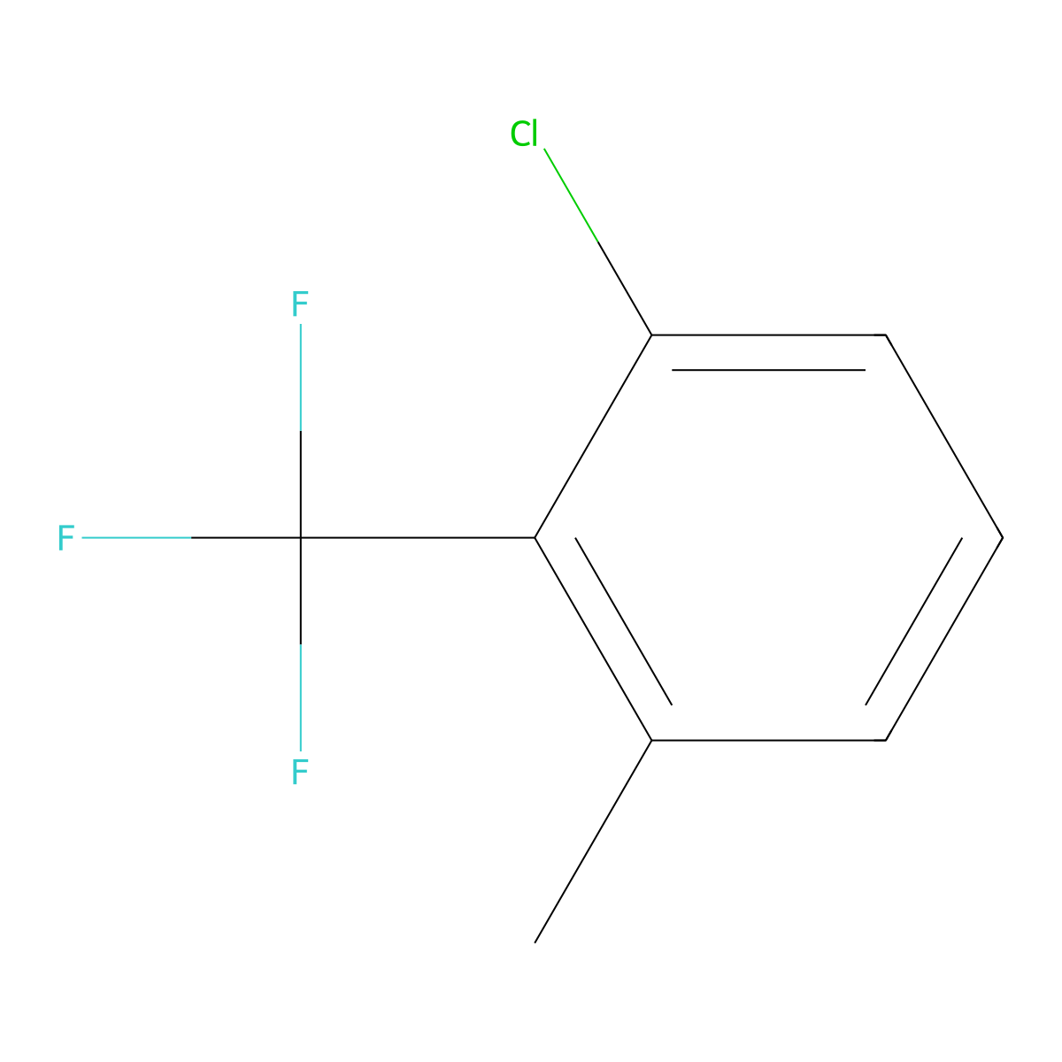 1-Chloro-3-methyl-2-(trifluoromethyl)benzene molecular structure, CAS 112641-25-5