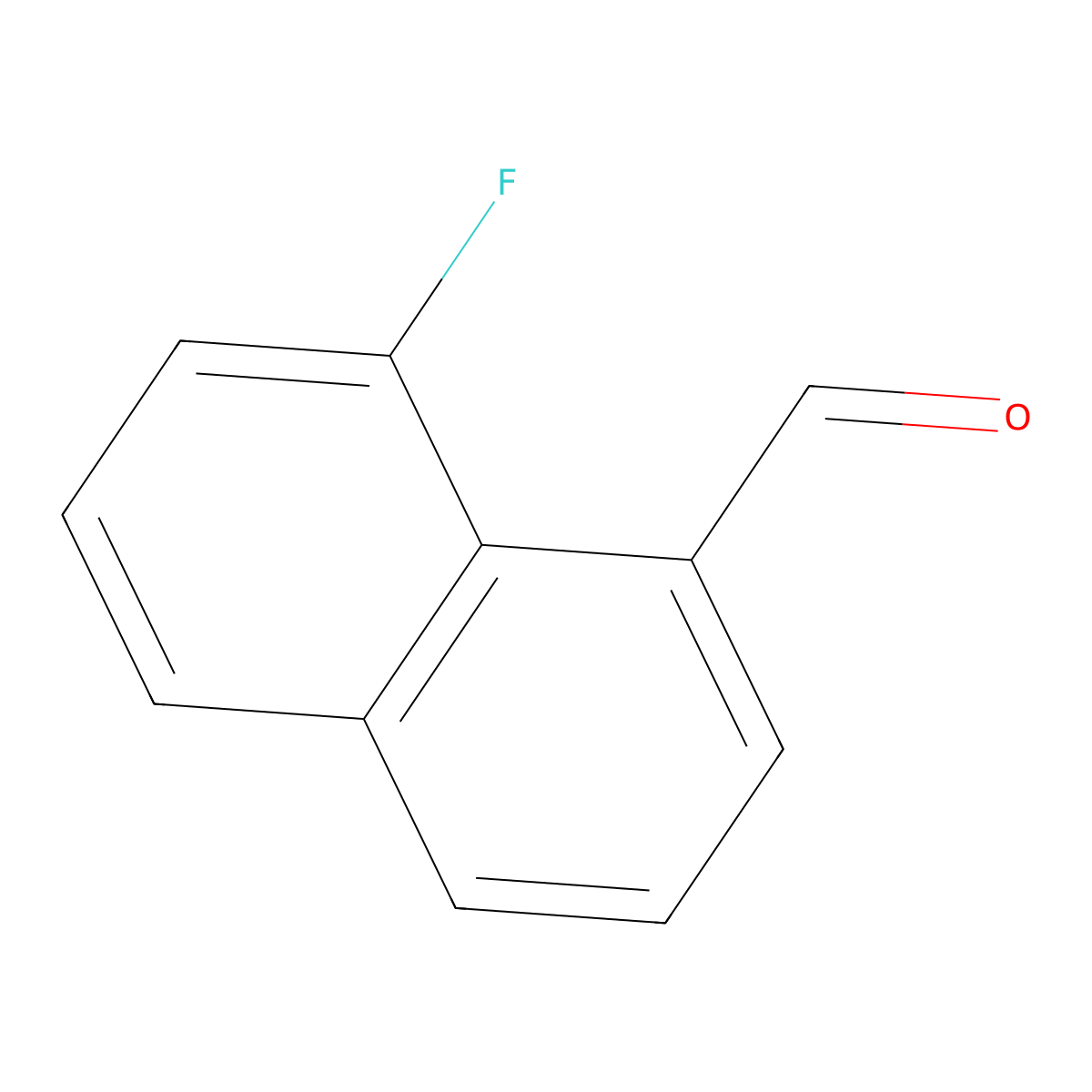 8-Fluoronaphthalene-1-carbaldehyde molecular structure, CAS 112641-28-8