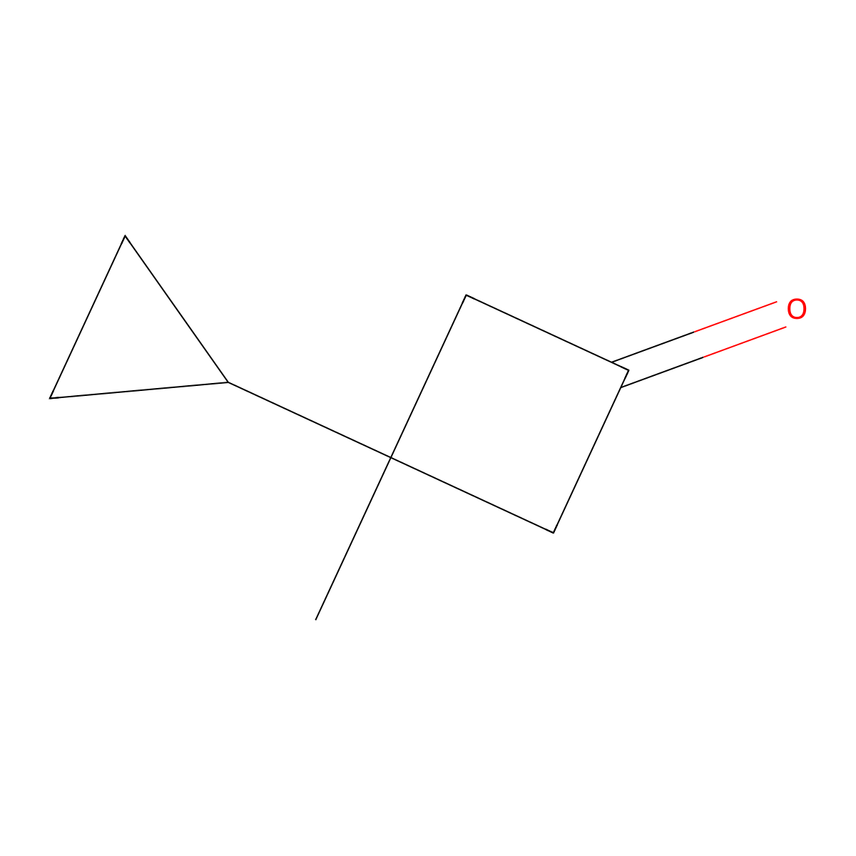 3-Cyclopropyl-3-methylcyclobutan-1-one molecular structure, CAS 112641-90-4