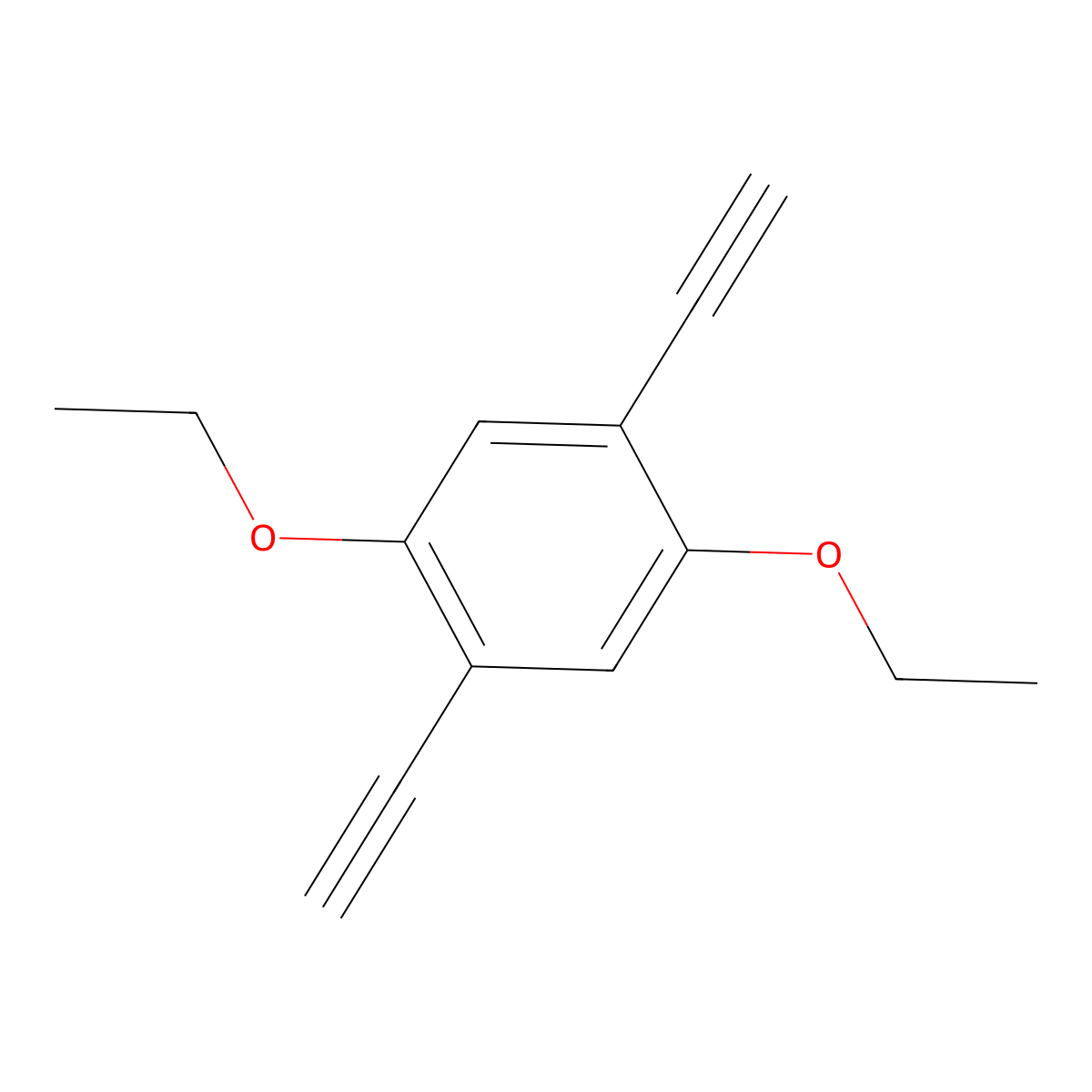 1,4-Diethoxy-2,5-diethynylbenzene molecular structure, CAS 1126410-21-6
