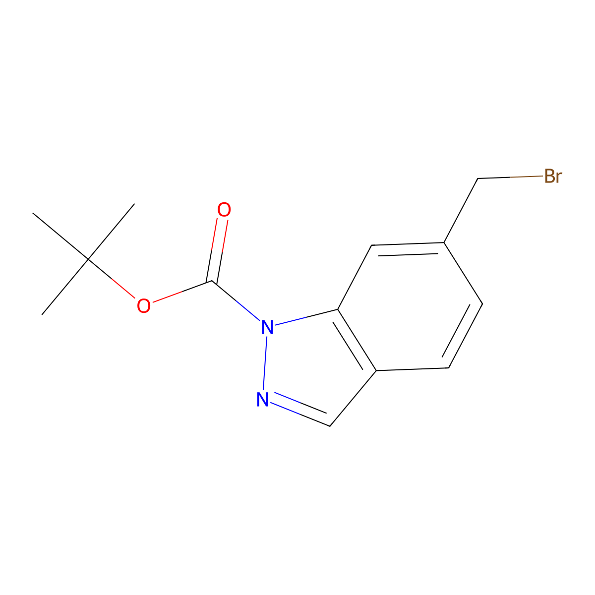 tert-Butyl 6-(bromomethyl)-1H-indazole-1-carboxylate molecular structure, CAS 1126424-54-1