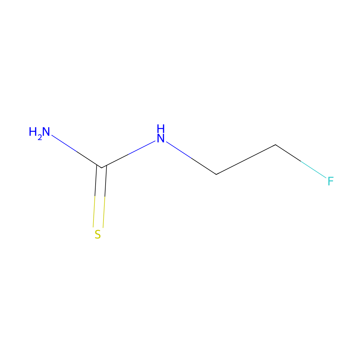 (2-Fluoroethyl)thiourea molecular structure, CAS 1126430-66-7
