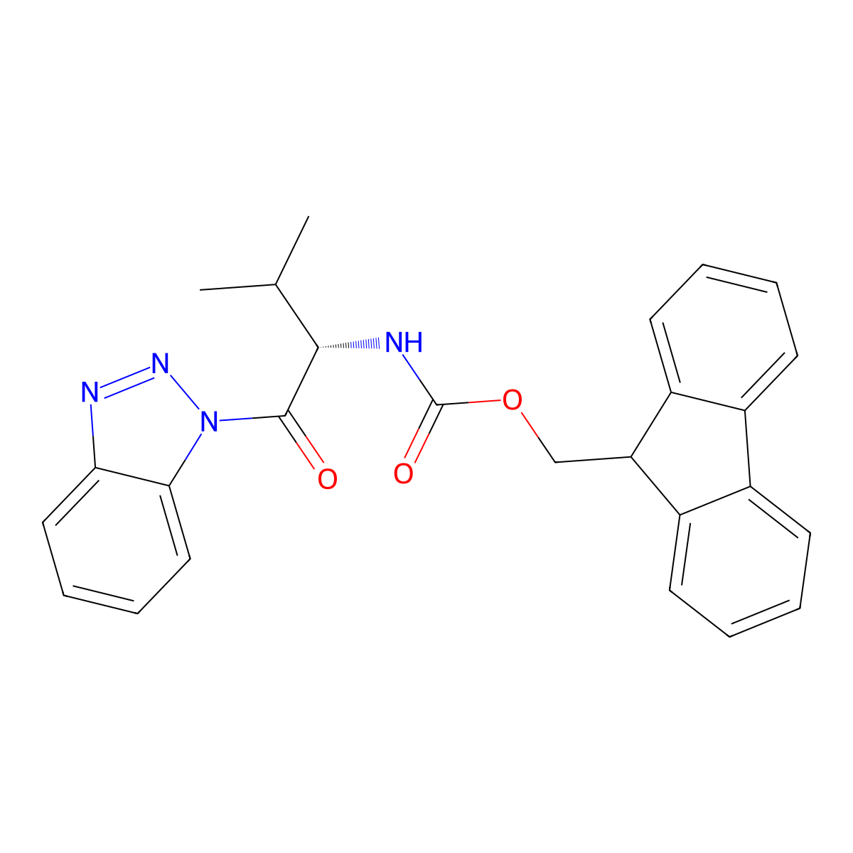 Fmoc-Val-Bt molecular structure, CAS 1126433-37-1