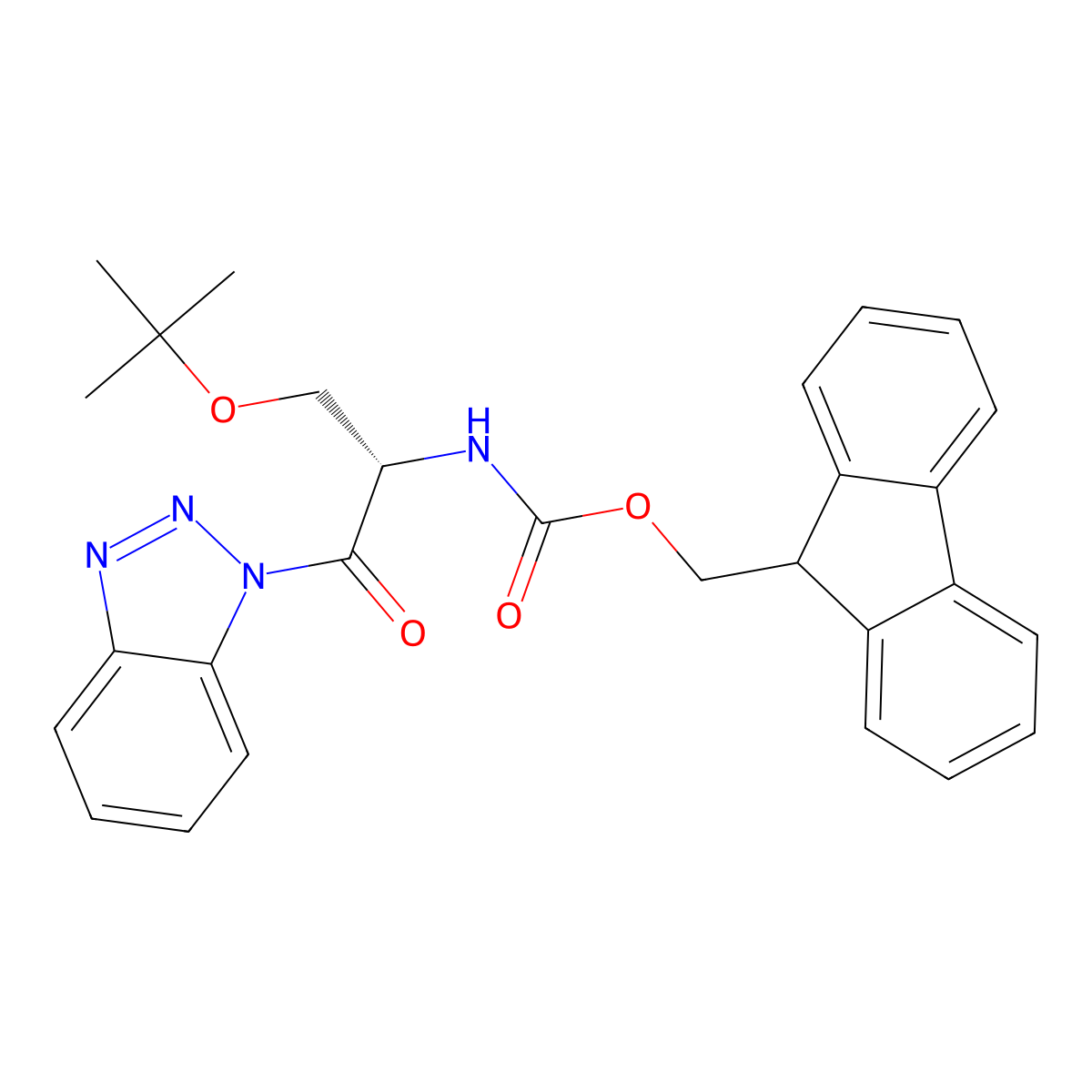 Fmoc-Ser(tBu)-Bt molecular structure, CAS 1126433-40-6