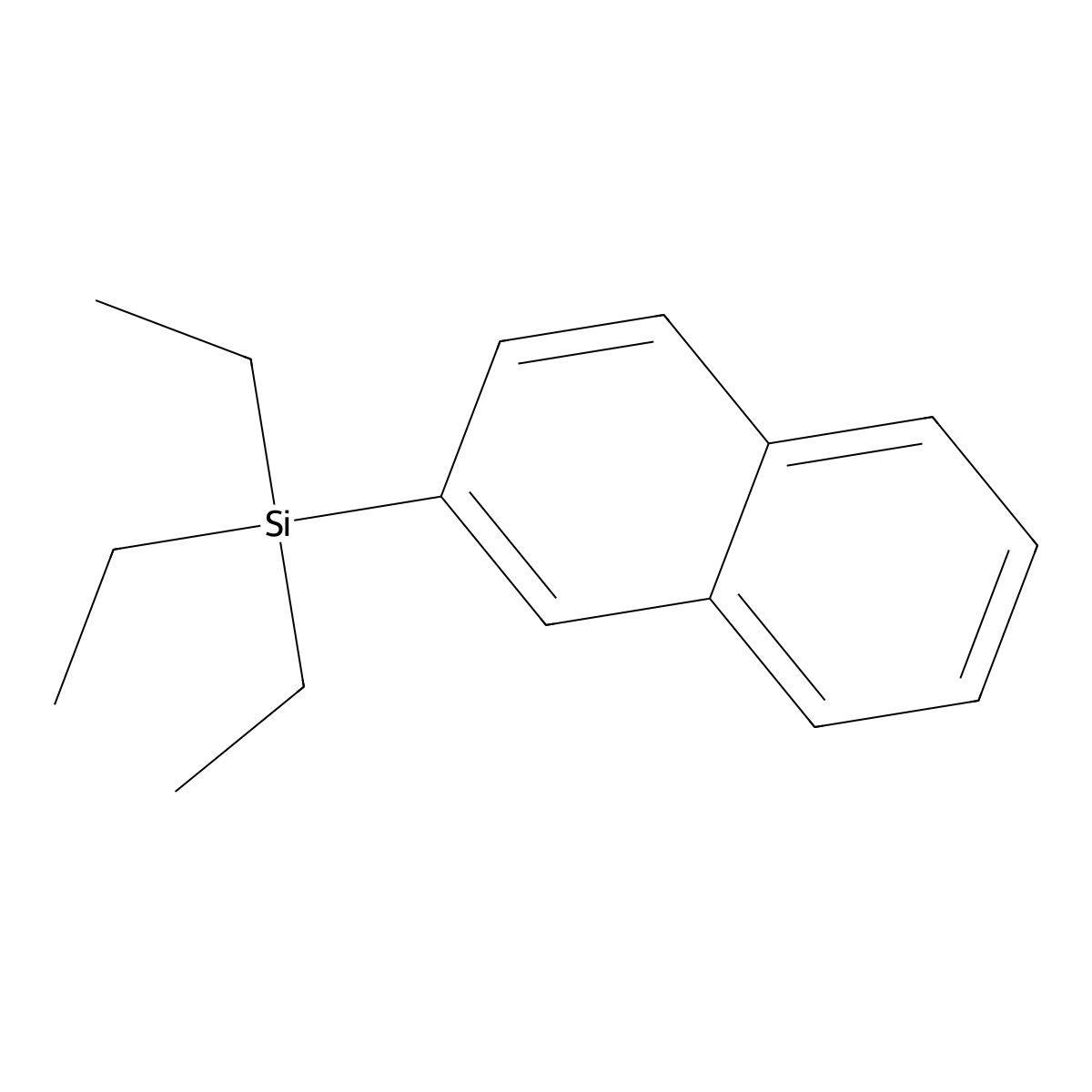 2-(Triethylsilyl)naphthalene molecular structure, CAS 1126479-91-1