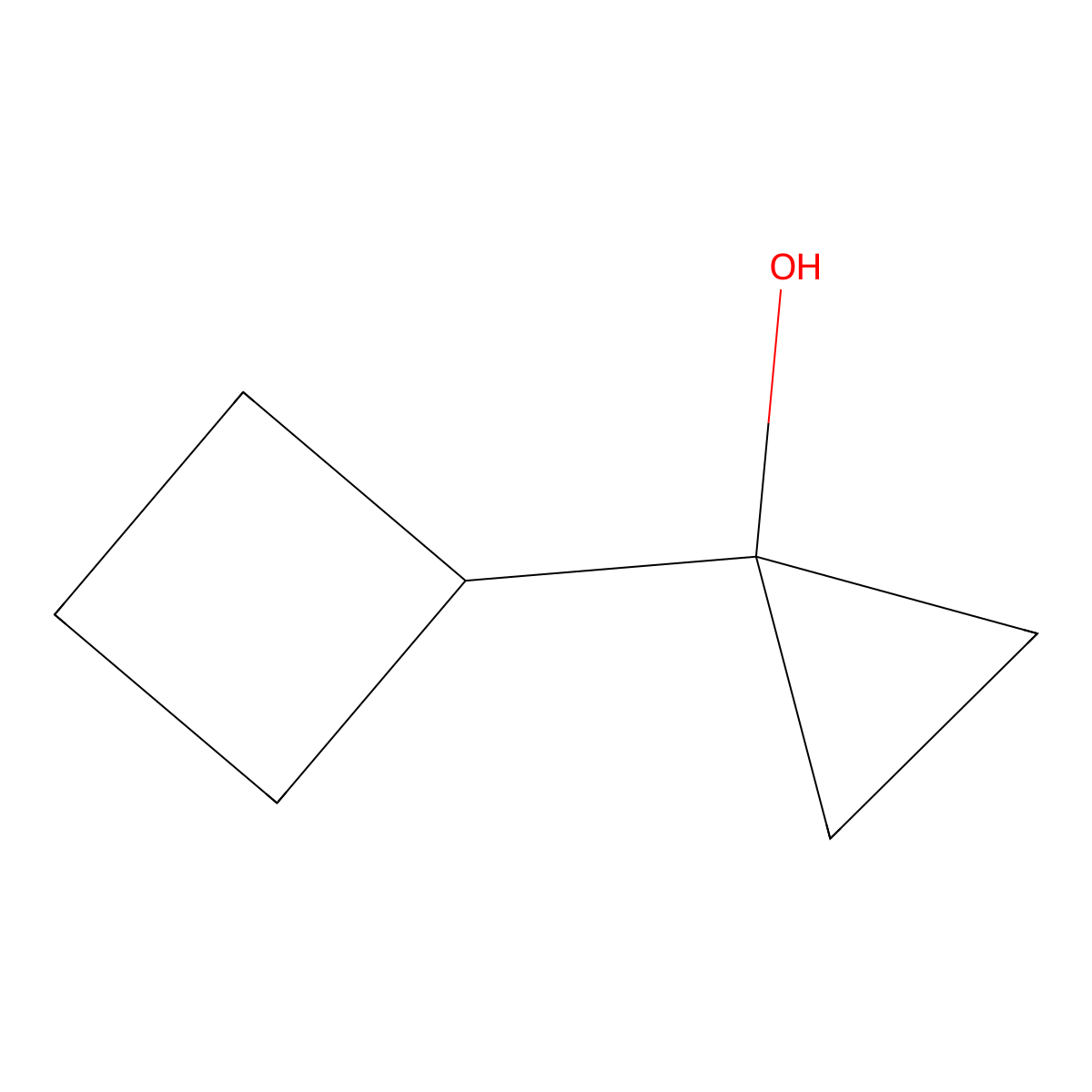 1-Cyclobutylcyclopropan-1-ol molecular structure, CAS 112650-60-9