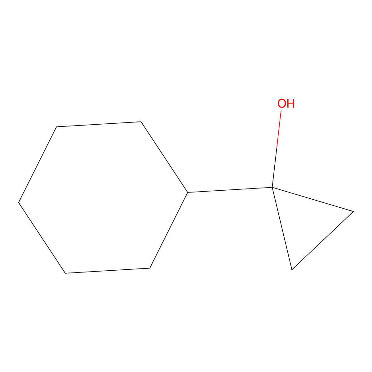 1-Cyclohexylcyclopropan-1-ol molecular structure, CAS 112650-62-1