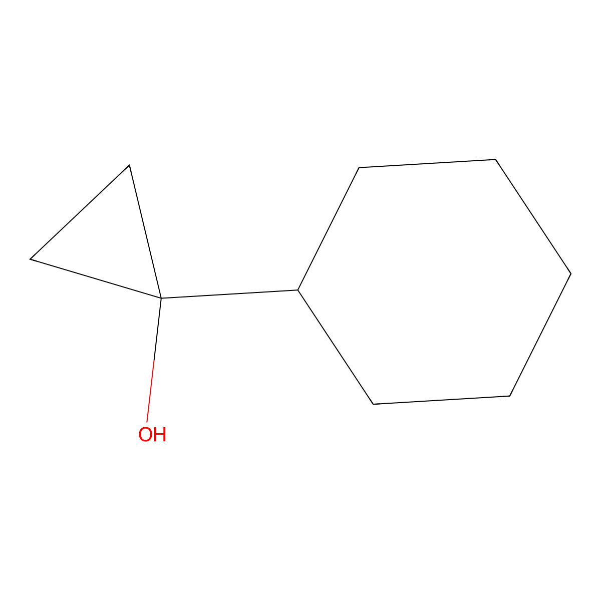 1-Cyclohexylcyclopropan-1-ol molecular structure, CAS 112650-62-1