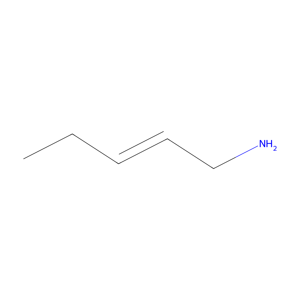 Pent-2-en-1-amine molecular structure, CAS 1126530-87-7