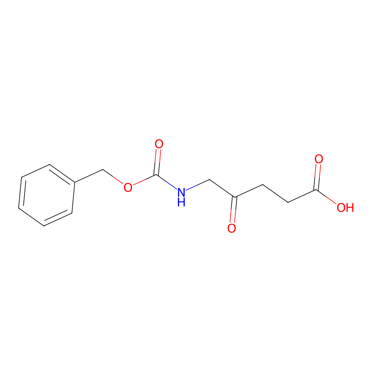 5-(((Benzyloxy)carbonyl)amino)-4-oxopentanoic acid molecular structure, CAS 112661-85-5