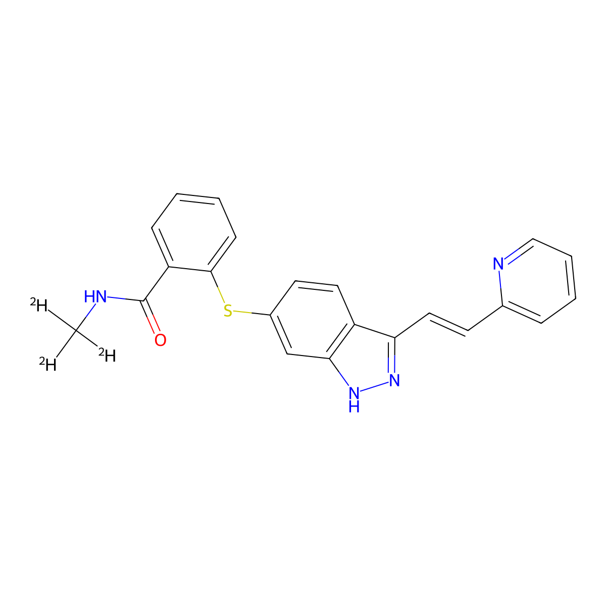 Axitinib-d3 molecular structure, CAS 1126623-89-9