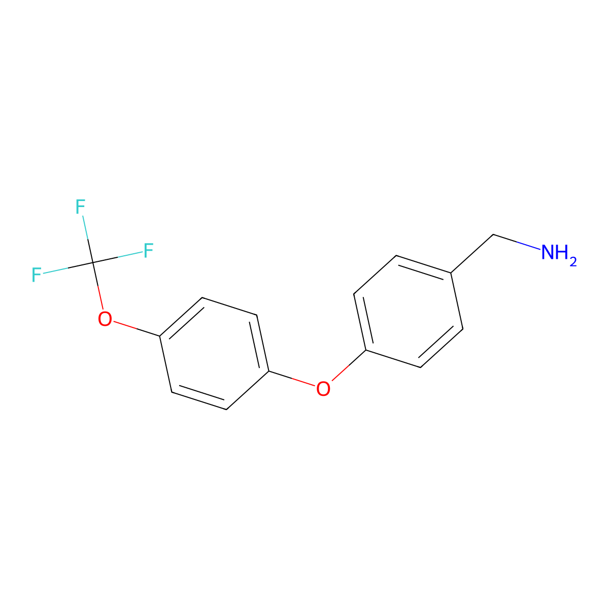 (4-(4-(Trifluoromethoxy)phenoxy)phenyl)methanamine molecular structure, CAS 1126632-81-2