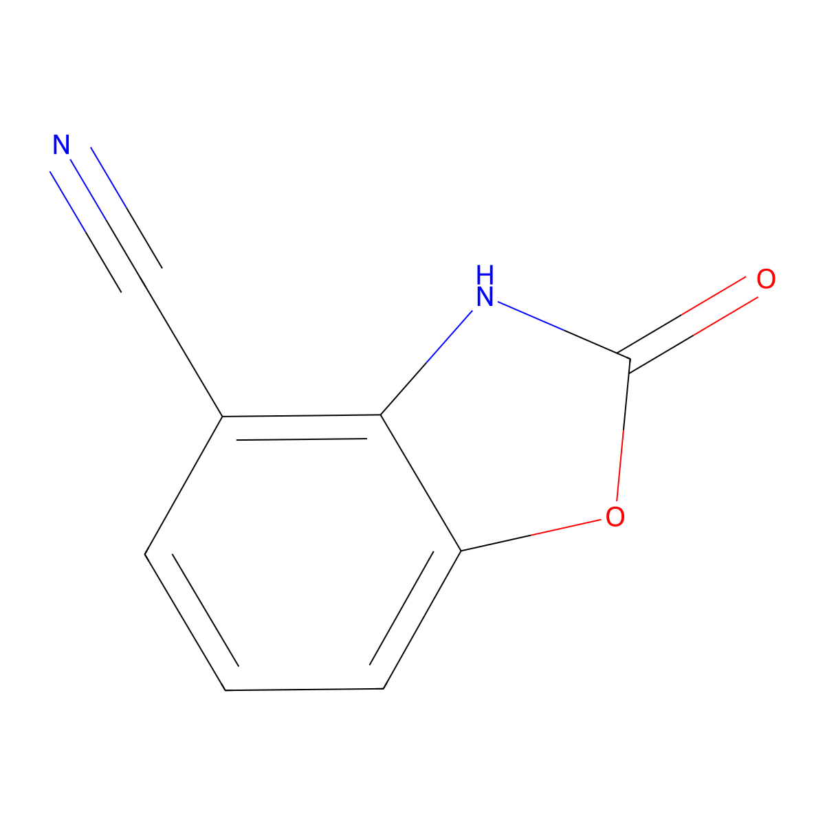 2-Hydroxybenzo[d]oxazole-4-carbonitrile molecular structure, CAS 1126633-73-5