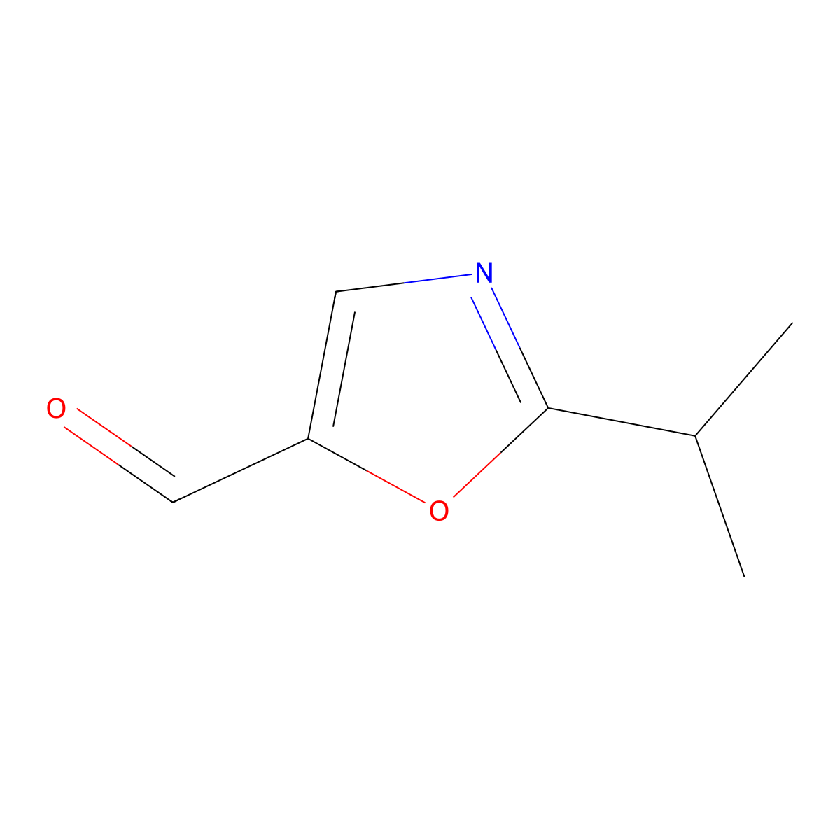 2-(Propan-2-yl)-1,3-oxazole-5-carbaldehyde molecular structure, CAS 1126634-02-3