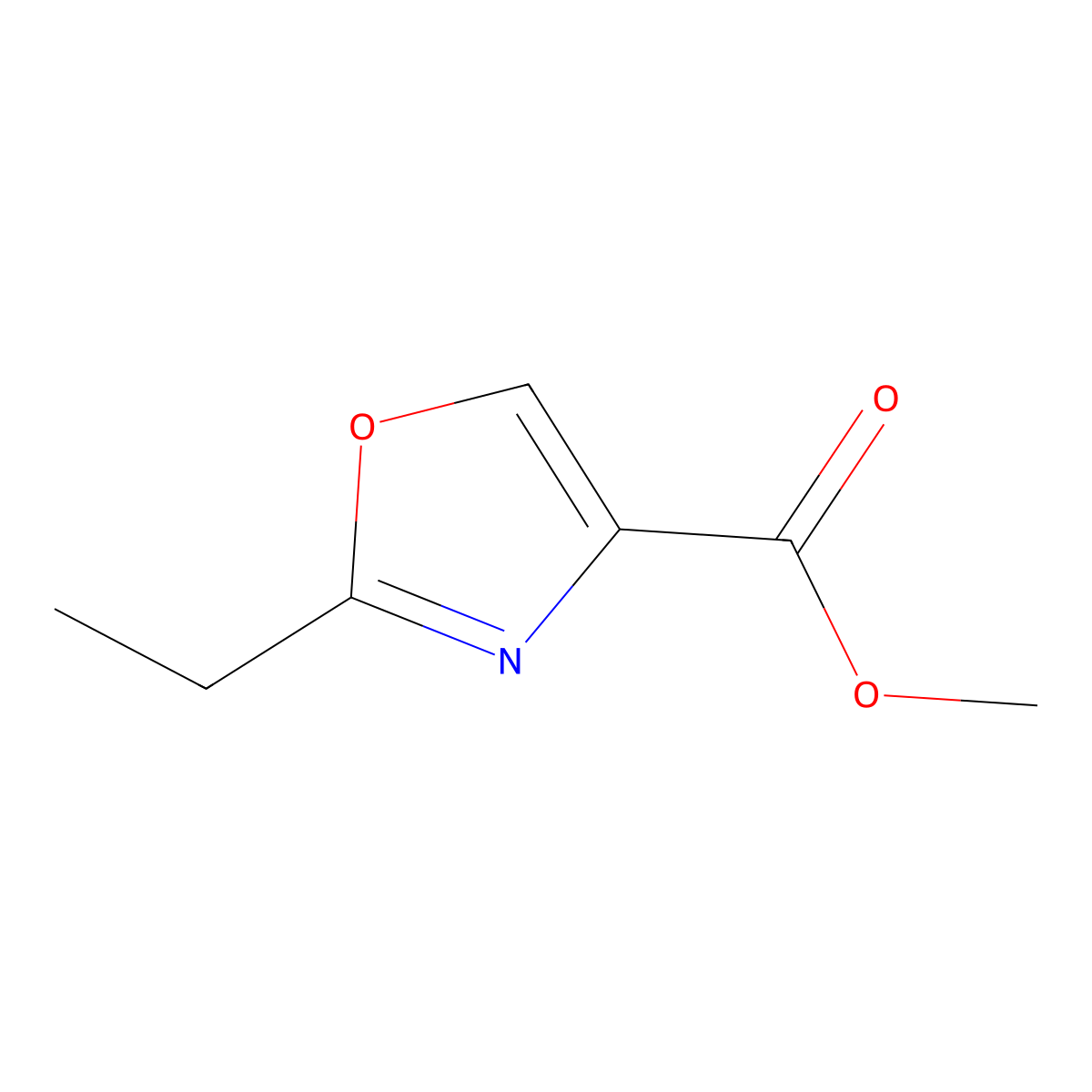 Methyl 2-ethyloxazole-4-carboxylate molecular structure, CAS 1126634-42-1