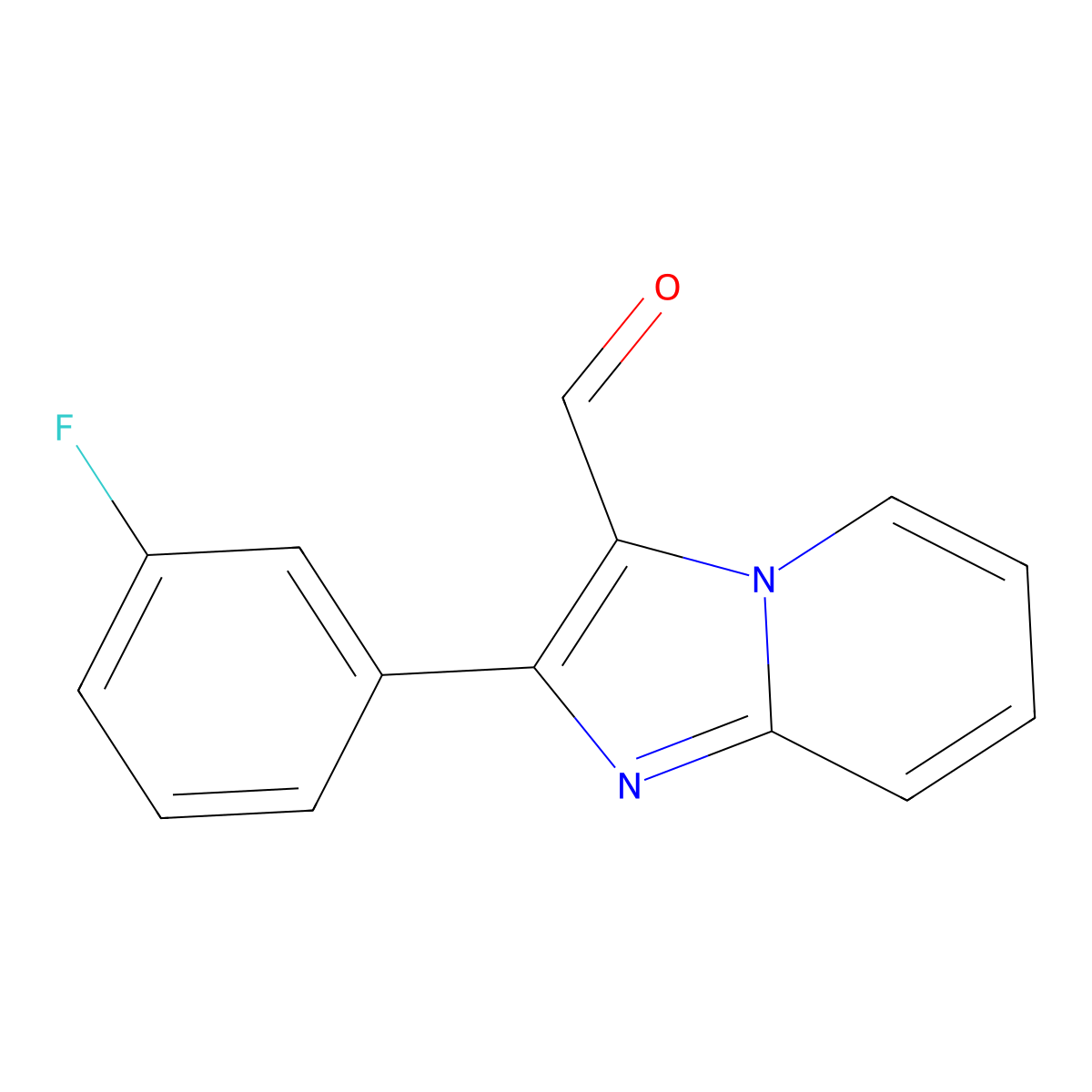 2-(3-Fluorophenyl)imidazo[1,2-A]pyridine-3-carbaldehyde molecular structure, CAS 1126635-18-4