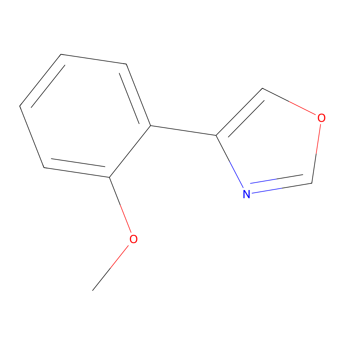4-(2-Methoxyphenyl)oxazole molecular structure, CAS 1126636-29-0