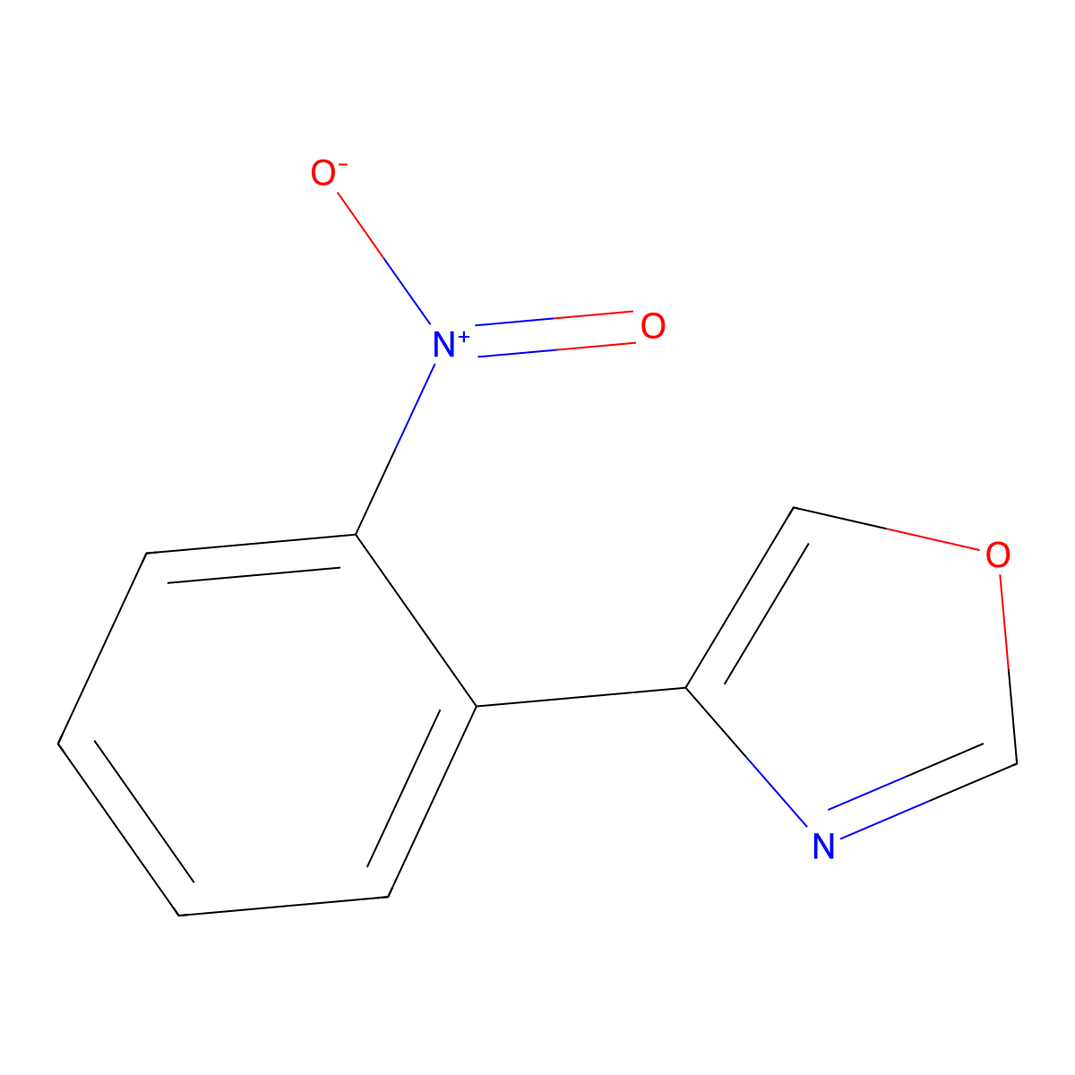 4-(2-Nitrophenyl)oxazole molecular structure, CAS 1126636-34-7