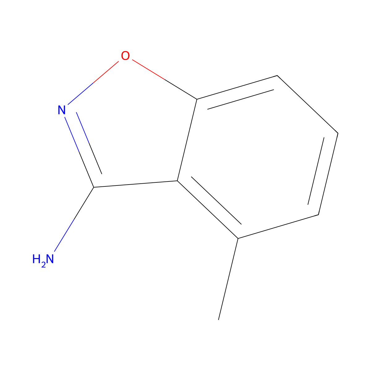 4-Methyl-1,2-benzoxazol-3-amine molecular structure, CAS 1126636-46-1
