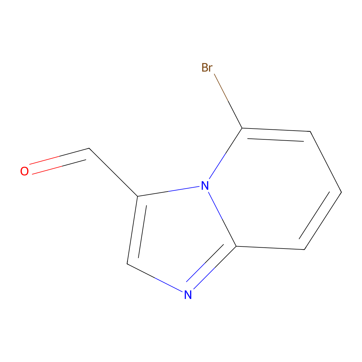 5-Bromoimidazo[1,2-a]pyridine-3-carbaldehyde molecular structure, CAS 1126636-92-7