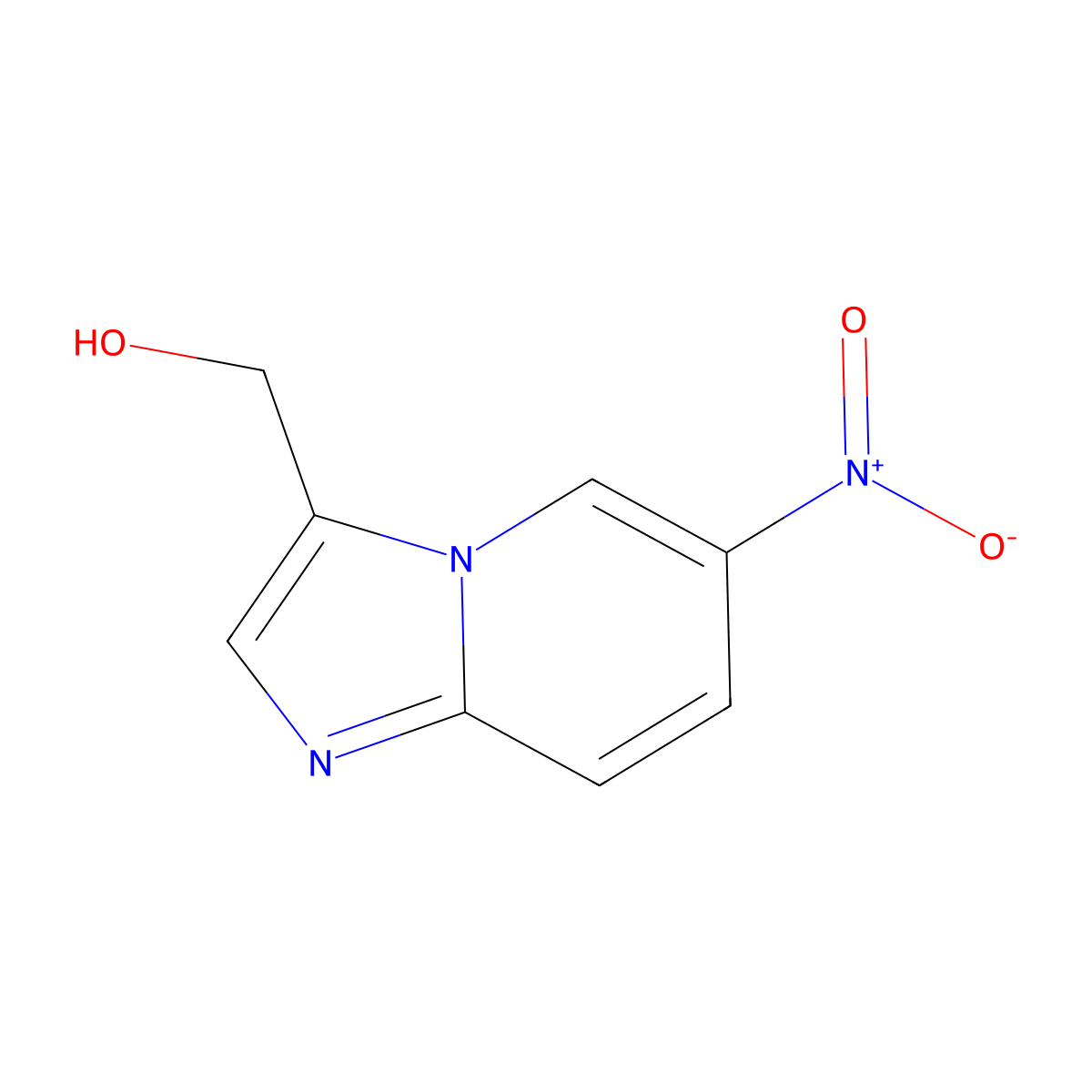 {6-Nitroimidazo[1,2-a]pyridin-3-yl}methanol molecular structure, CAS 1126636-97-2