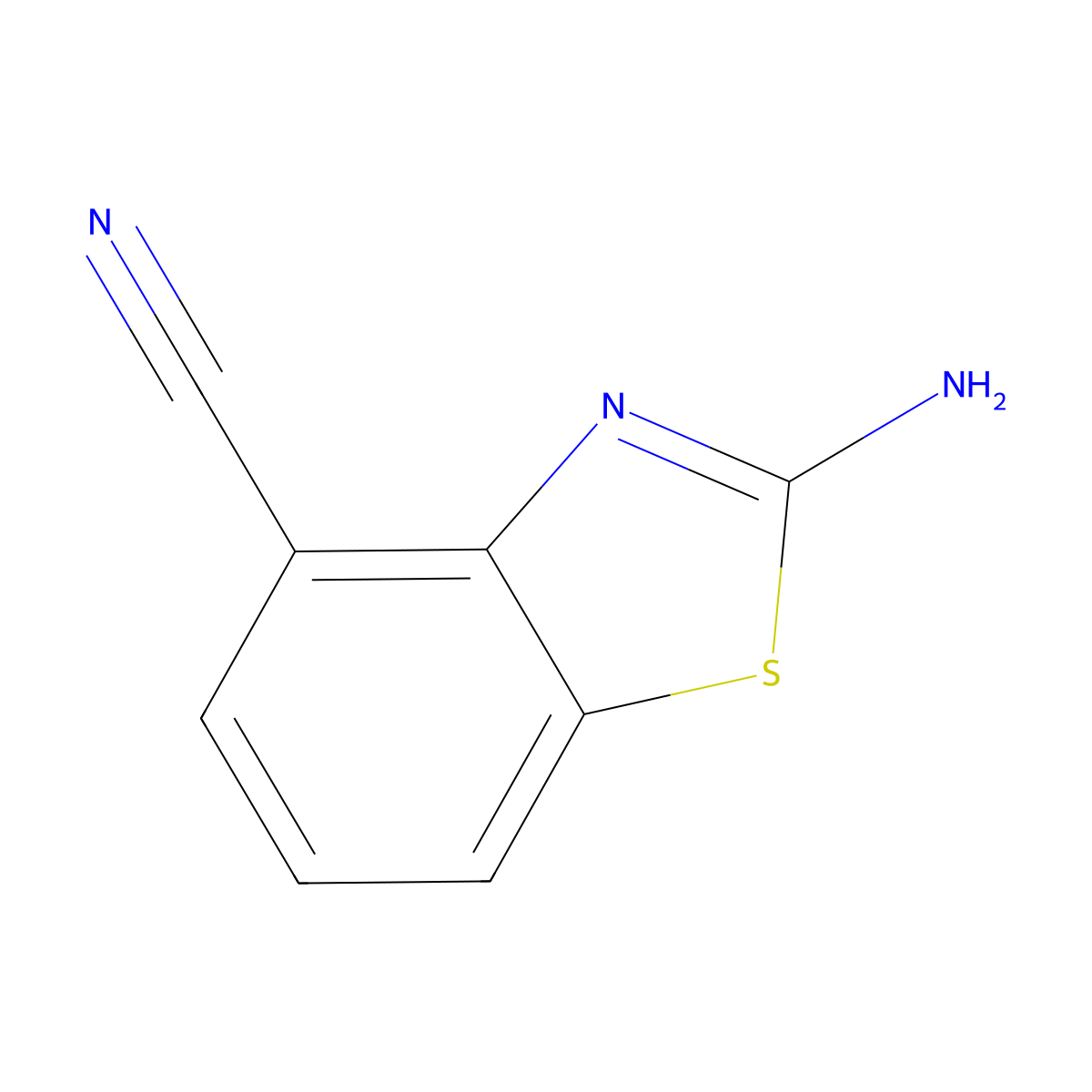 2-Aminobenzo[d]thiazole-4-carbonitrile molecular structure, CAS 1126637-56-6