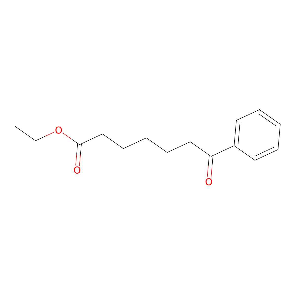 Ethyl 7-oxo-7-phenylheptanoate molecular structure, CAS 112665-41-5