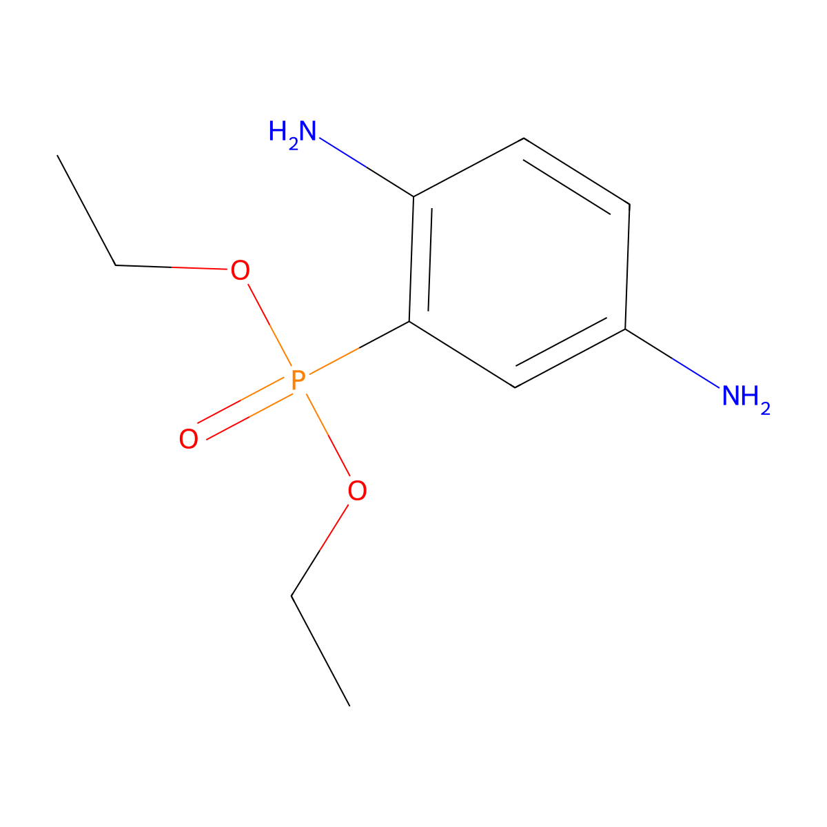 Diethyl (2,5-diaminophenyl)phosphonate molecular structure, CAS 1126651-91-9