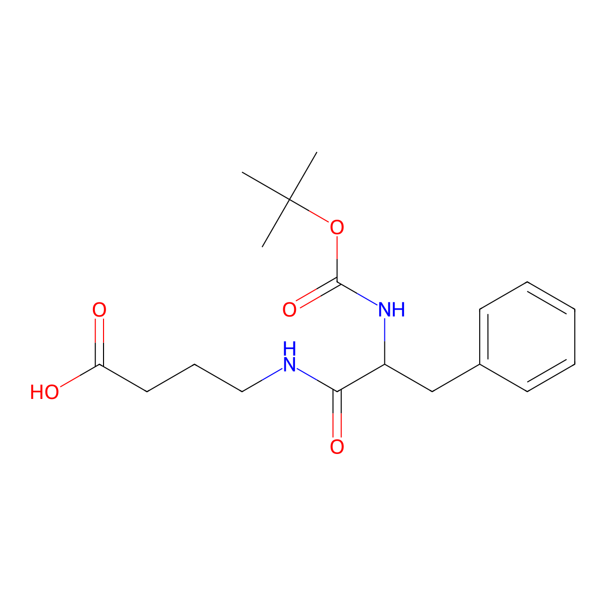 4-(2-tert-Butoxycarbonylamino-3-phenyl-propionylamino)-butyric acid molecular structure, CAS 112670-47-0