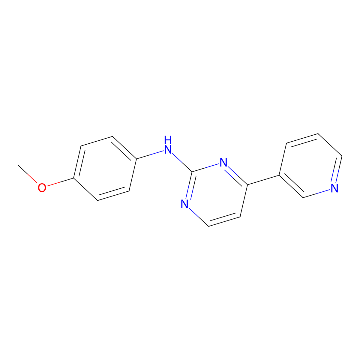 N-(4-Methoxyphenyl)-4-(pyridin-3-yl)pyrimidin-2-amine molecular structure, CAS 112675-67-9